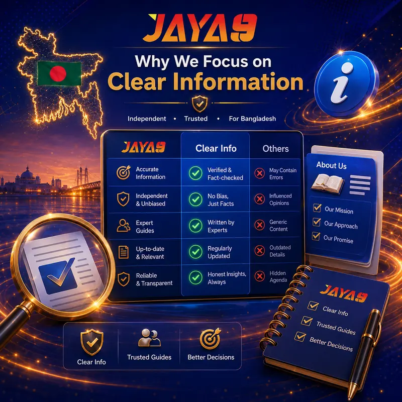 Why Jaya9 focuses on clear and trusted information for readers in Bangladesh