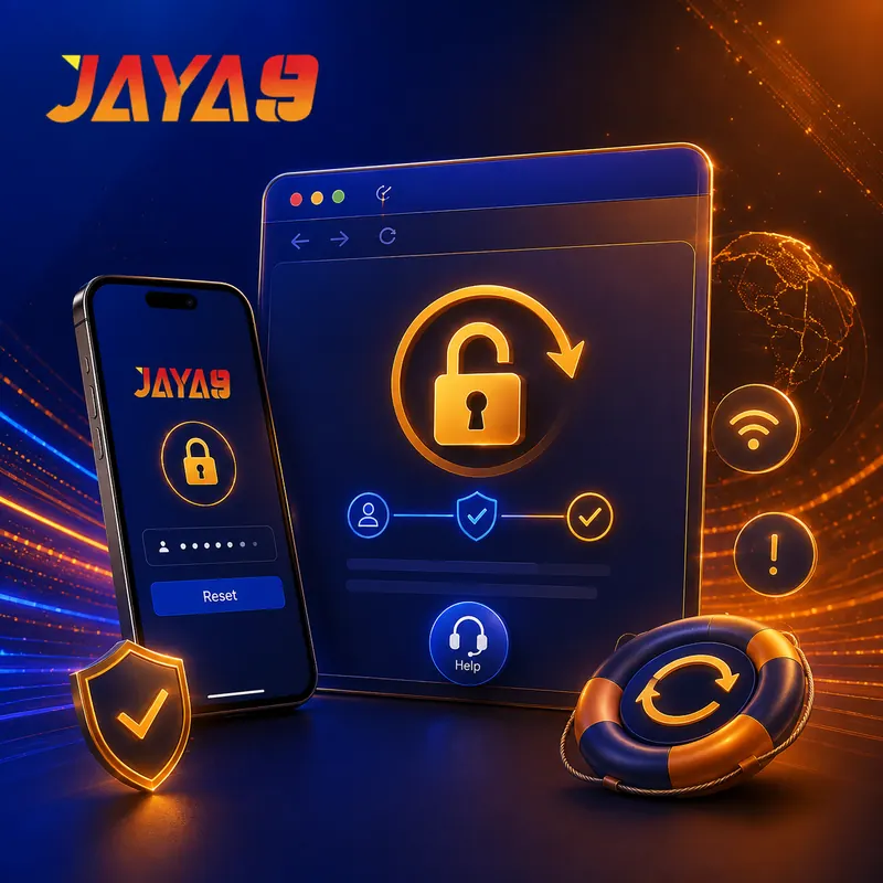Jaya9 account recovery and password reset