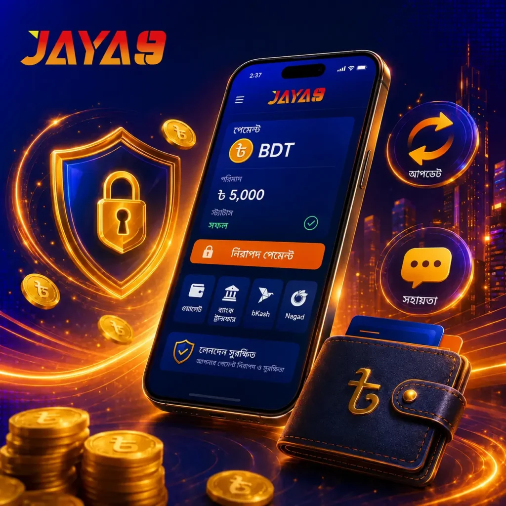 Jaya9 অ্যাপে BDT পেমেন্ট ও লেনদেনের নিরাপত্তা