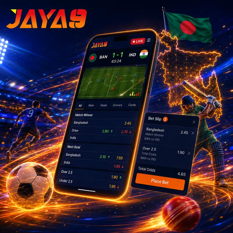 Jaya9 sports betting in Bangladesh with football and cricket