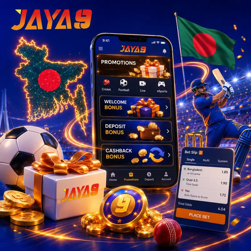 Jaya9 sports betting promotions for cricket and football in Bangladesh