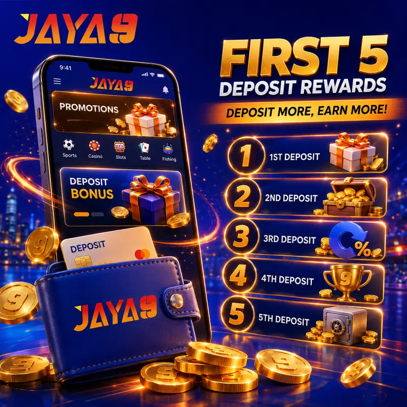 Jaya9 first five deposit rewards and bonus offers